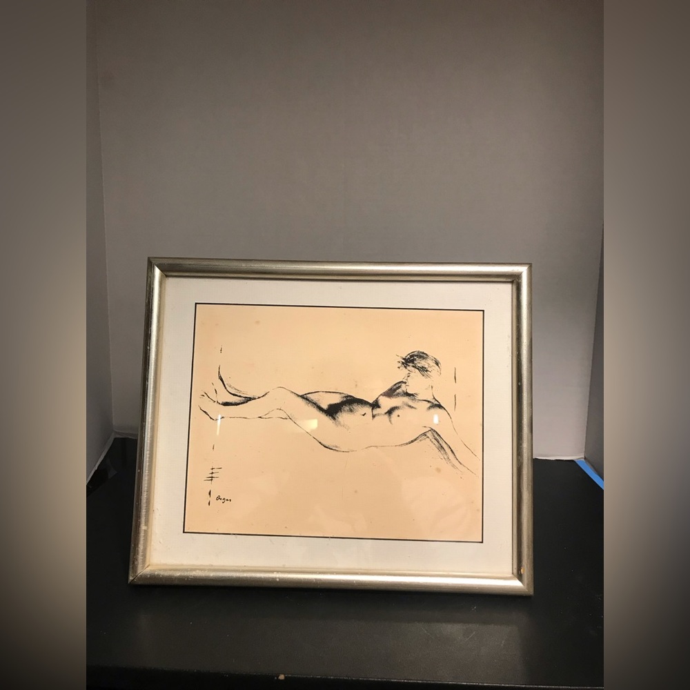 Woman Nude Sketch Ink Artist Organ